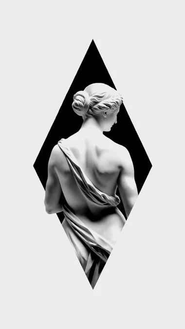 Flash #014 — Venus in Diamond fine line flash tattoo in Prague by Andrey Kovalov
