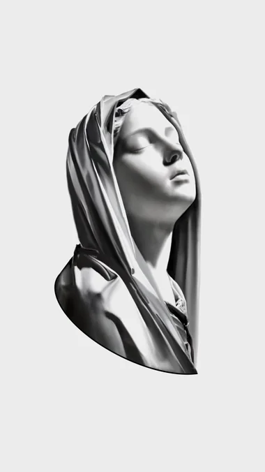 Flash #017 — Madonna fine line flash tattoo in Prague by Andrey Kovalov